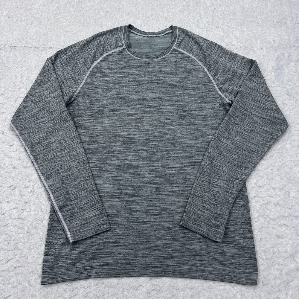 Lululemon Metal Vent Tech Surge Long Sleeve Men's Small Gray Gym Shirt M3AR8S